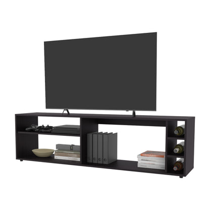 Wenge TV Stand with 70" Screen Storage, 63" Wide for Living Room