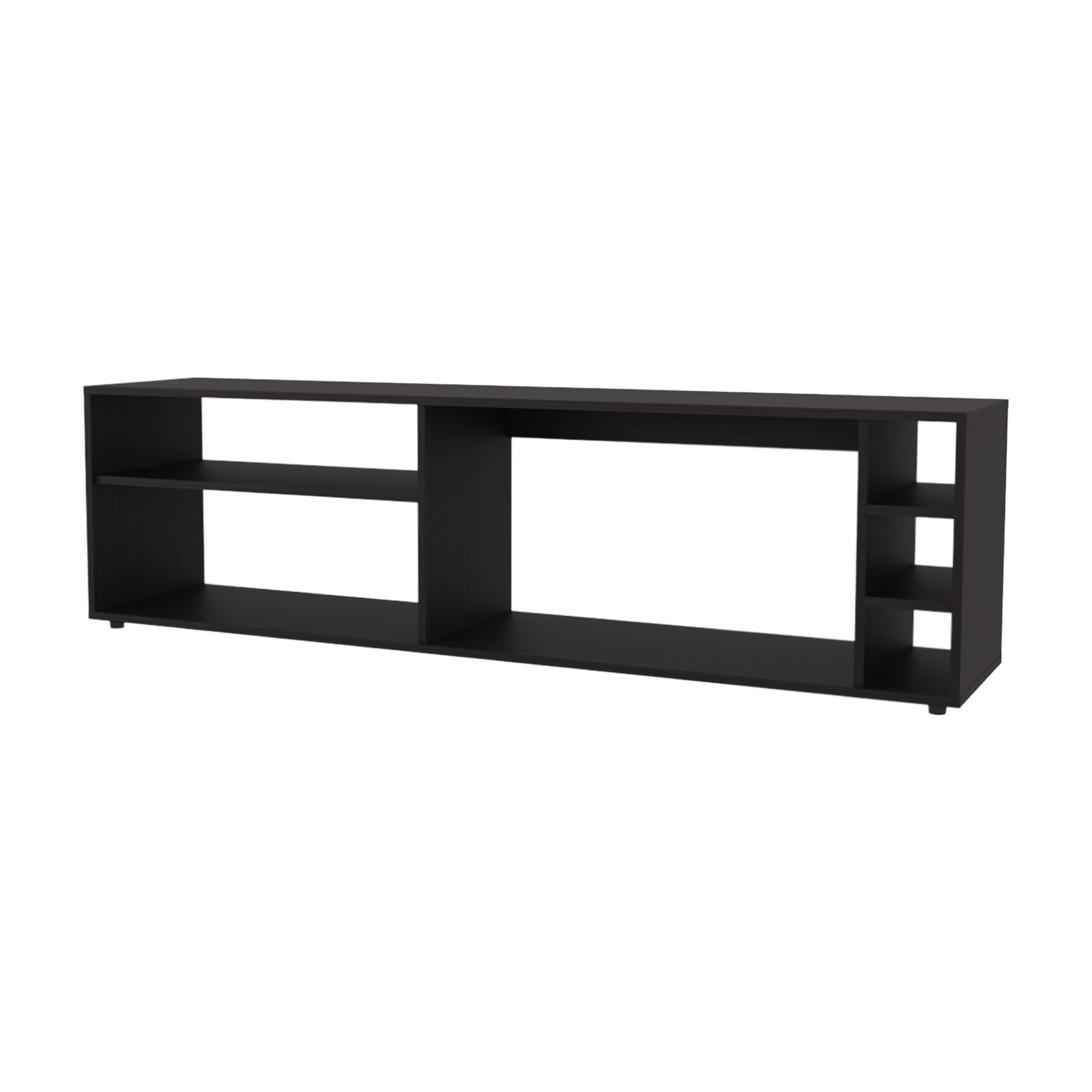 Wenge TV Stand with 70" Screen Storage, 63" Wide for Living Room
