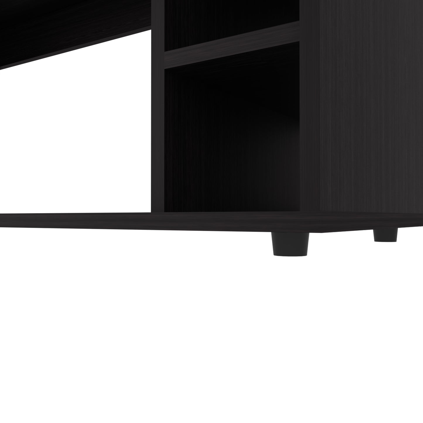 Wenge TV Stand with 70" Screen Storage, 63" Wide for Living Room