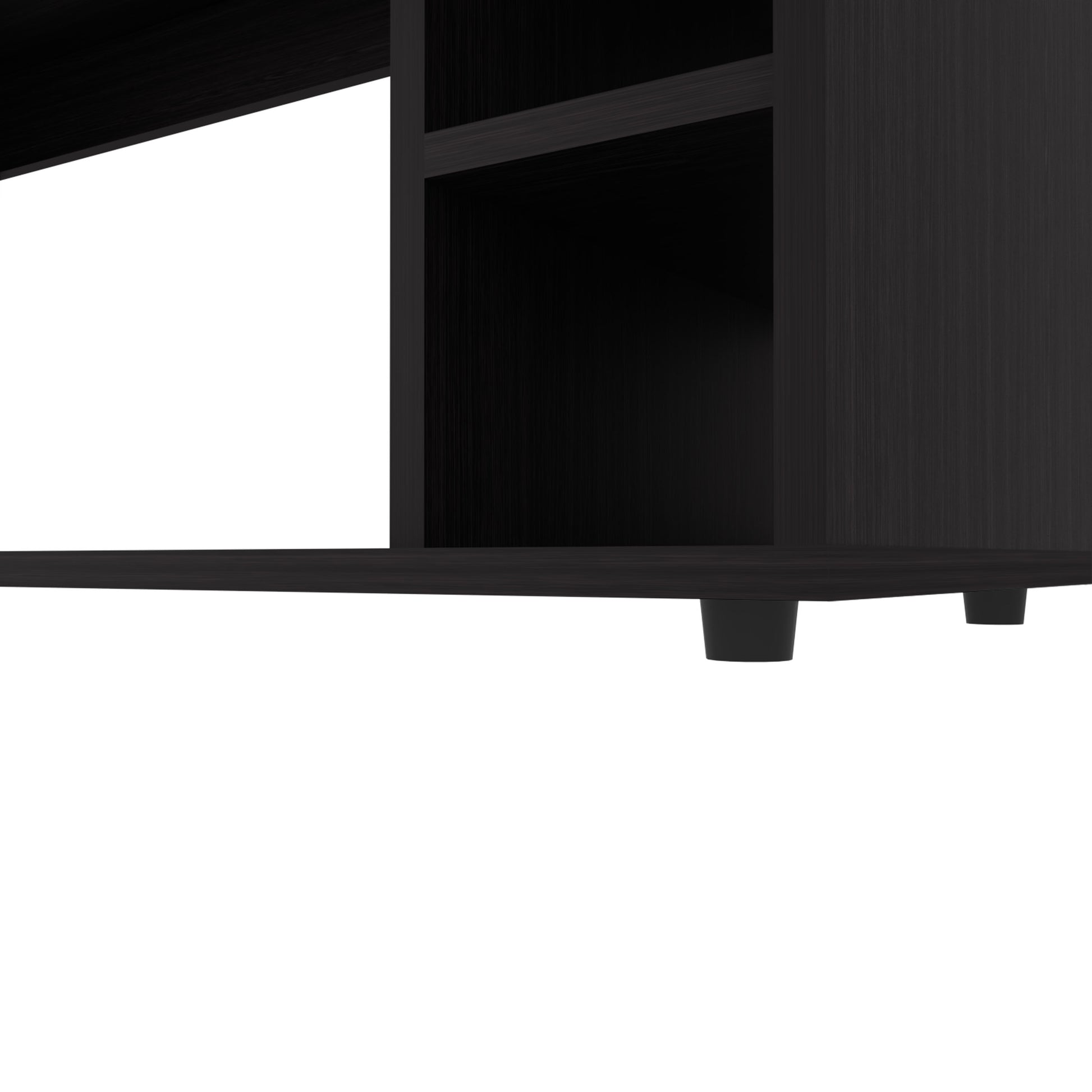Wenge TV Stand with 70" Screen Storage, 63" Wide for Living Room