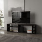 FM FURNITURE Mayo TVStand for 70" Screen with Open Storage and Melamine Finish,Wengue