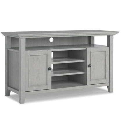 Amherst 54 inch Wide Solid Wood TV Stand in Fog Grey For TVs up to 60 inches