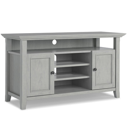 Amherst 54 inch Wide Solid Wood TV Stand in Fog Grey For TVs up to 60 inches