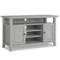 Amherst 54 inch Wide Solid Wood TV Stand in Fog Grey For TVs up to 60 inches