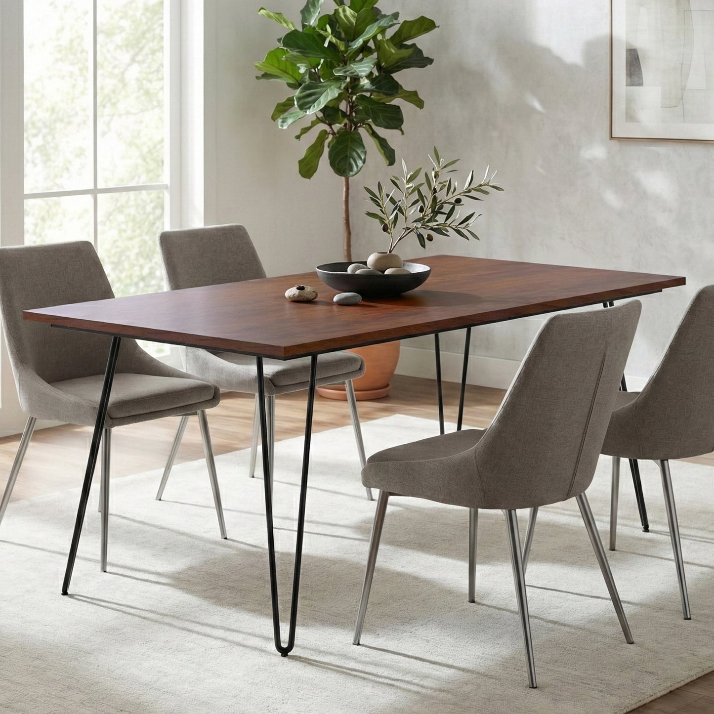 Hunter Dining Table in Umber Brown