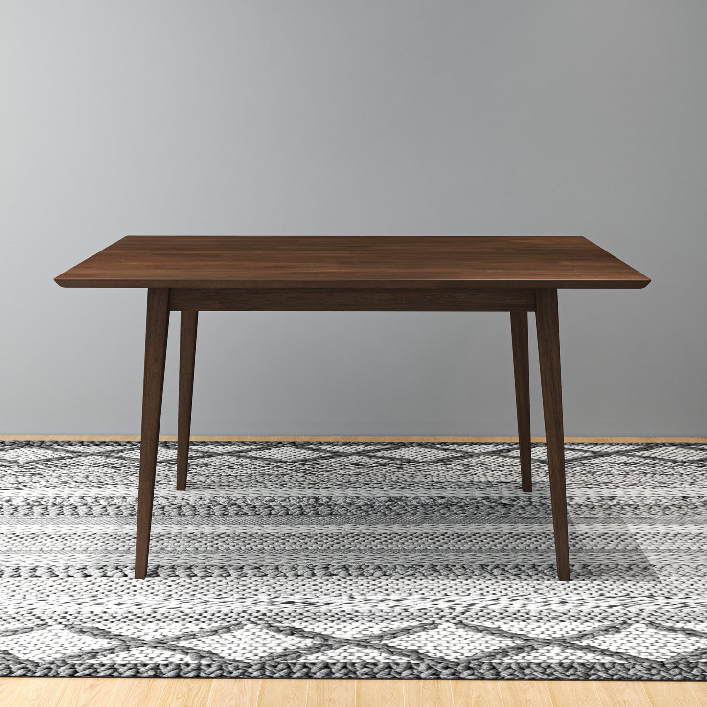 Solid Wood Dining Table - Seats 4-6 Brown for Dining Room