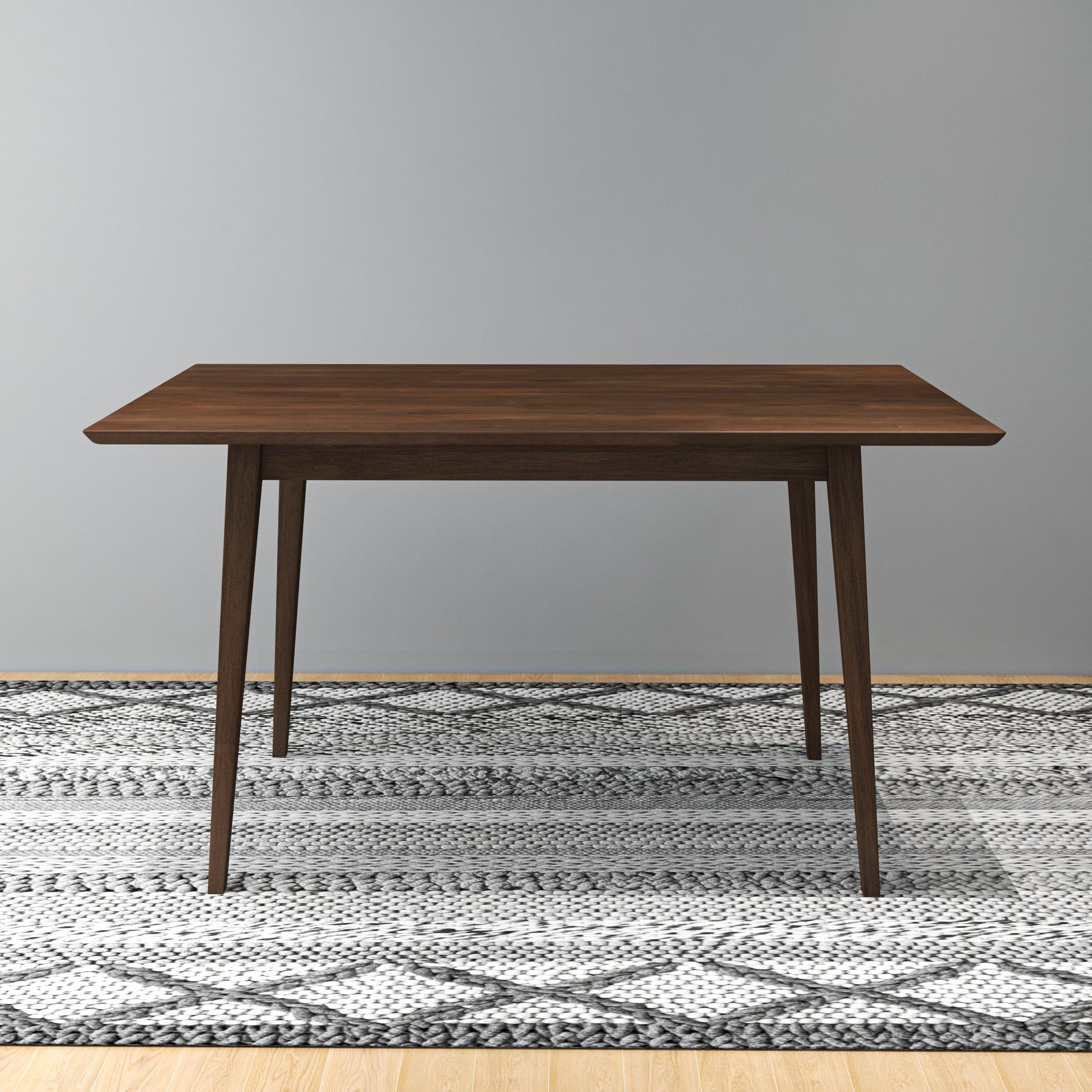 Solid Wood Dining Table - Seats 4-6 Brown for Dining Room