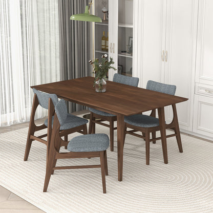 Solid Wood Dining Table - Seats 4-6 Brown for Dining Room