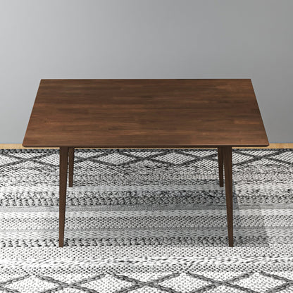 Solid Wood Dining Table - Seats 4-6 Brown for Dining Room