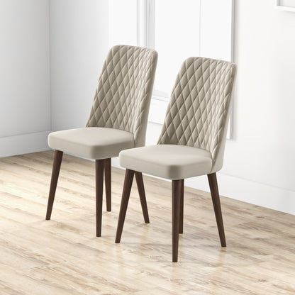 Katie Mid-Century Modern Velvet Dining Chair (Set of 2)