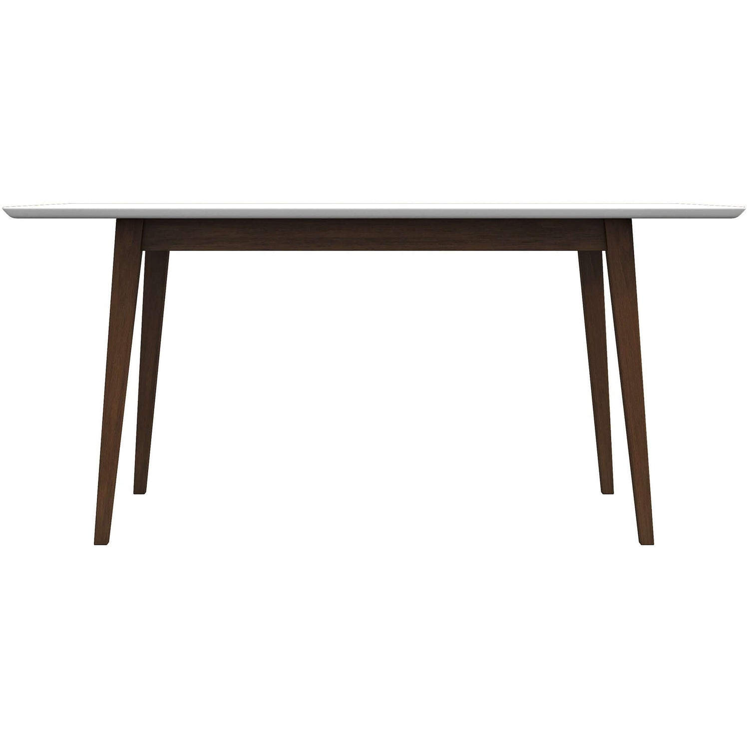 White Solid Wood Rectangular Dining Table - 63" x 35.5"