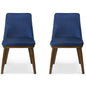 Clove Navy Blue Velvet Dining Chair (Set Of 2)