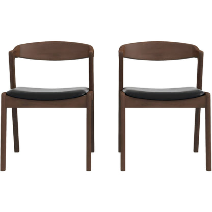 Mid-Century Modern Dining Chairs - Set of 2 for Dining Room