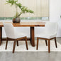 Beige Linen Dining Chairs - Set of 2 for Dining Room