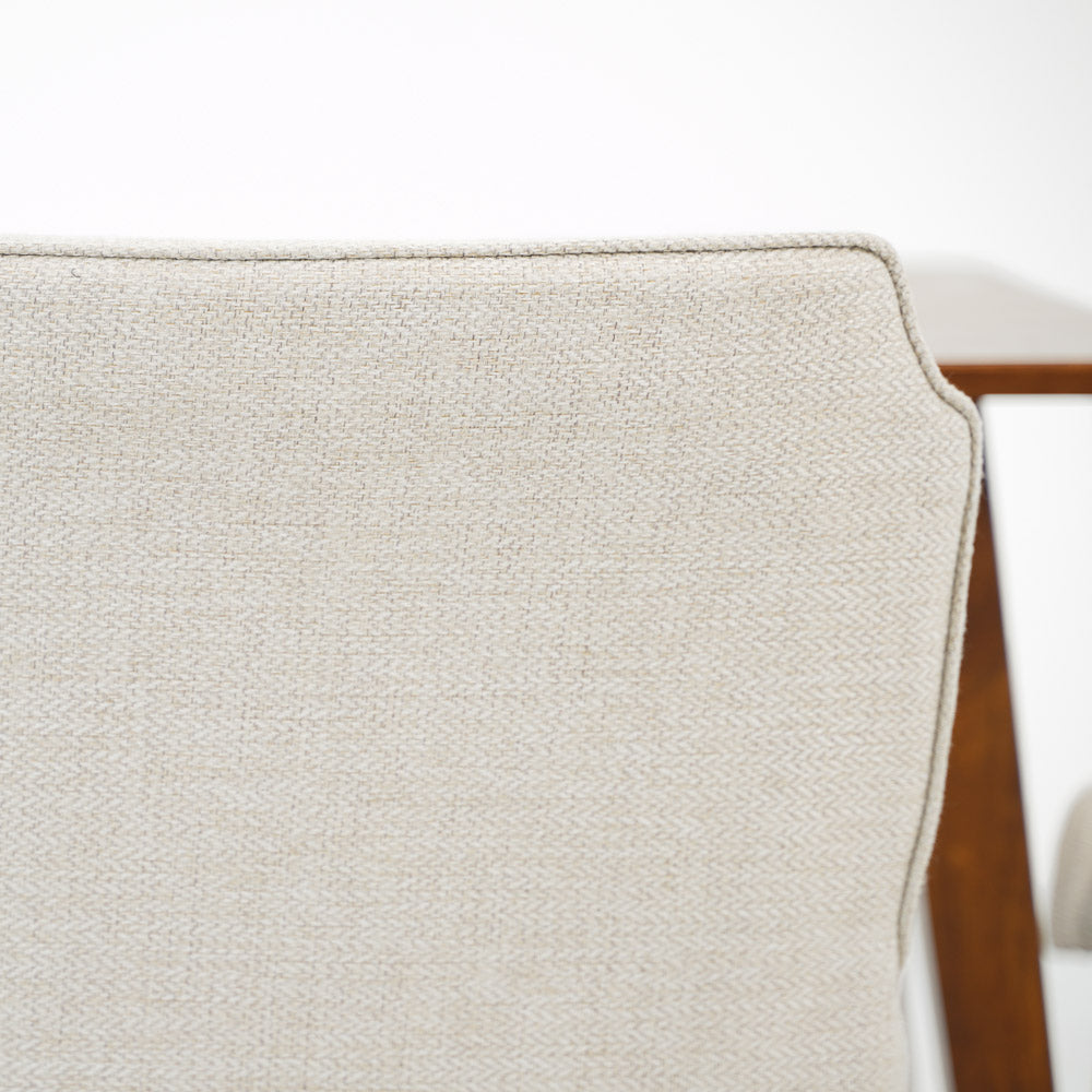 Beige Linen Dining Chairs - Set of 2 for Dining Room