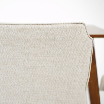 Beige Linen Dining Chairs - Set of 2 for Dining Room