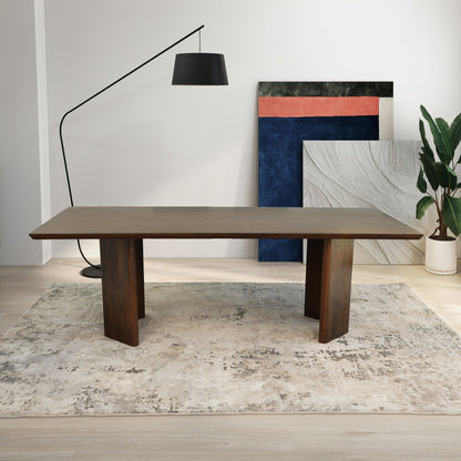 Walnut Solid Wood Dining Table for Modern Dining Room
