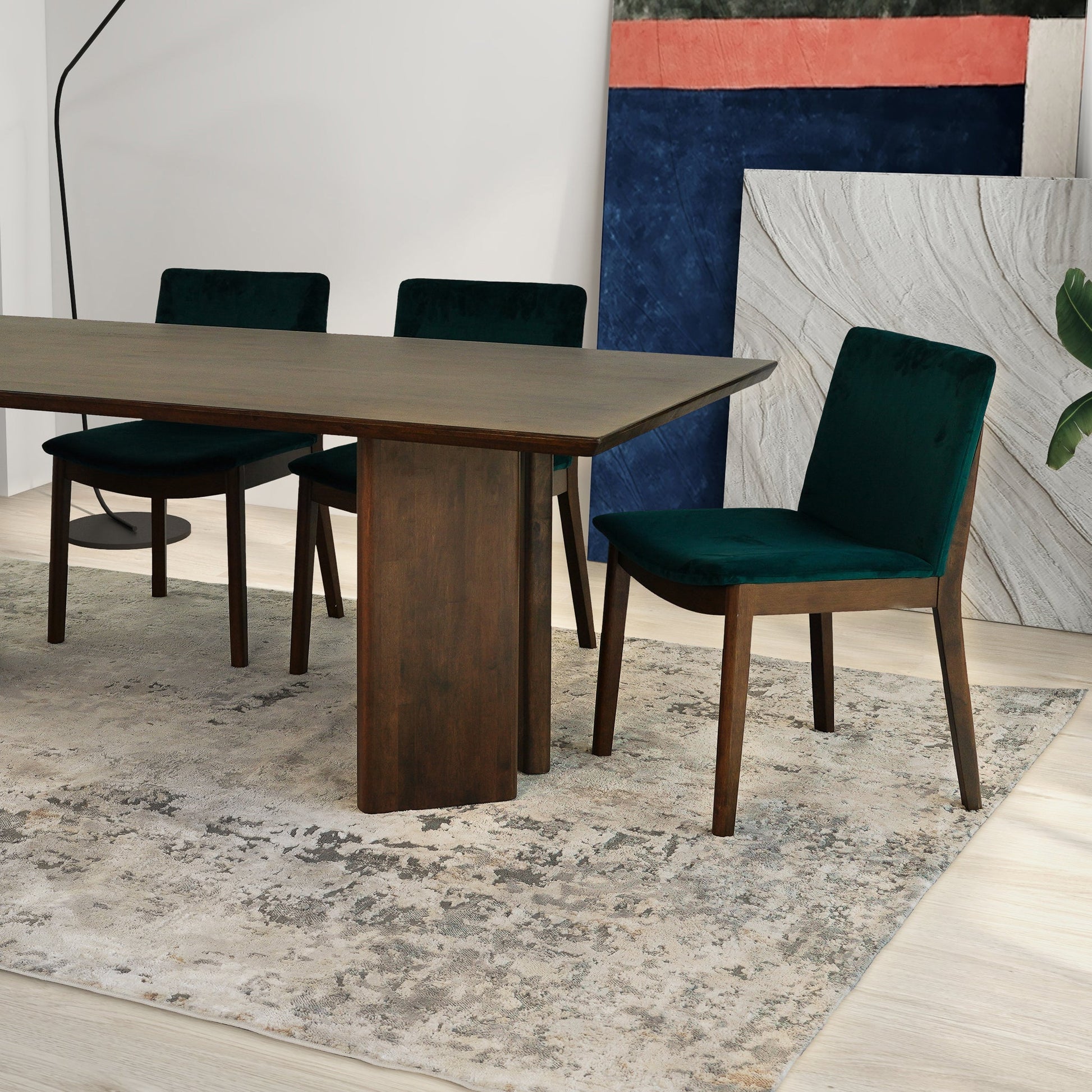 Walnut Solid Wood Dining Table for Modern Dining Room