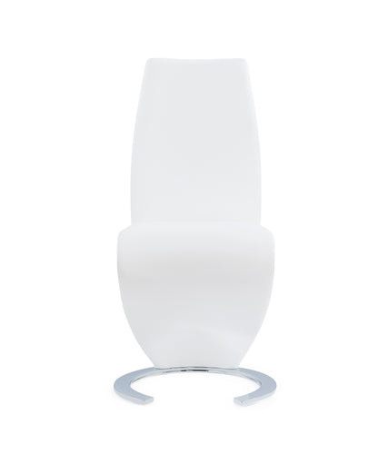 MARCUS HORSESHOE WHITE DINING CHAIRS (KIT OF 2)