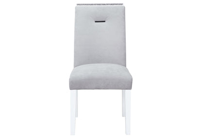 ARIYA GREY/WHITE DINING CHAIR KIT OF 2