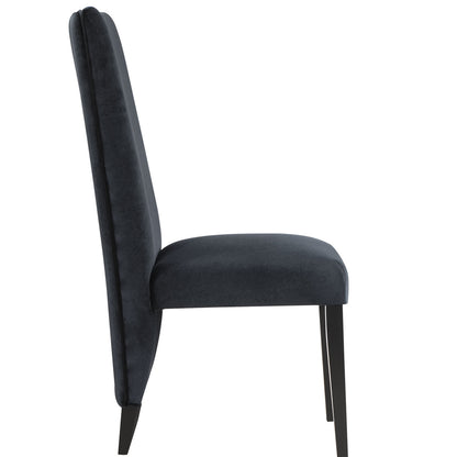STACEY Black Dining Chairs Set of 2 - Modern Side Chairs
