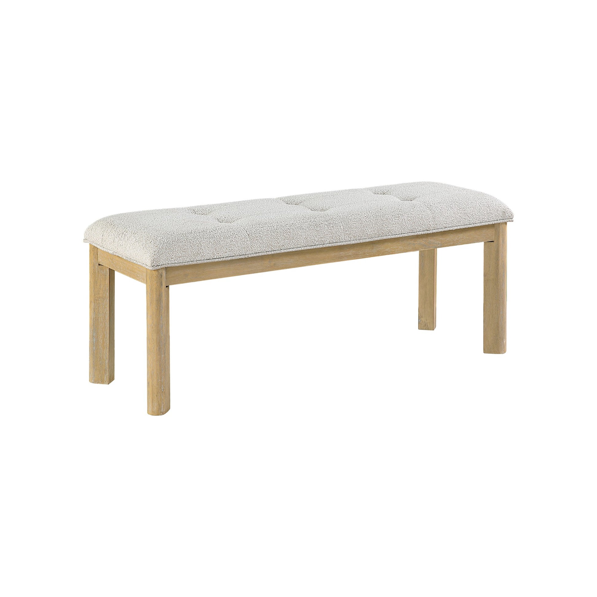 MORGAN Natural Dining Bench - Solid Wood MDF