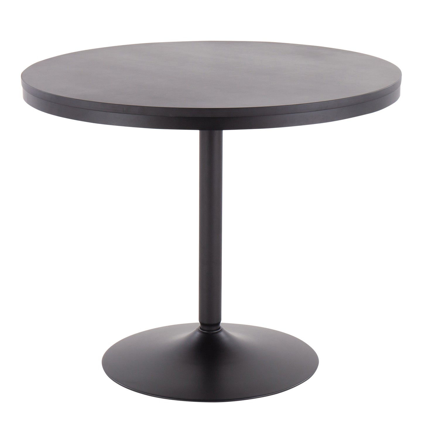 Dining Table in Black Steel and Black Wood