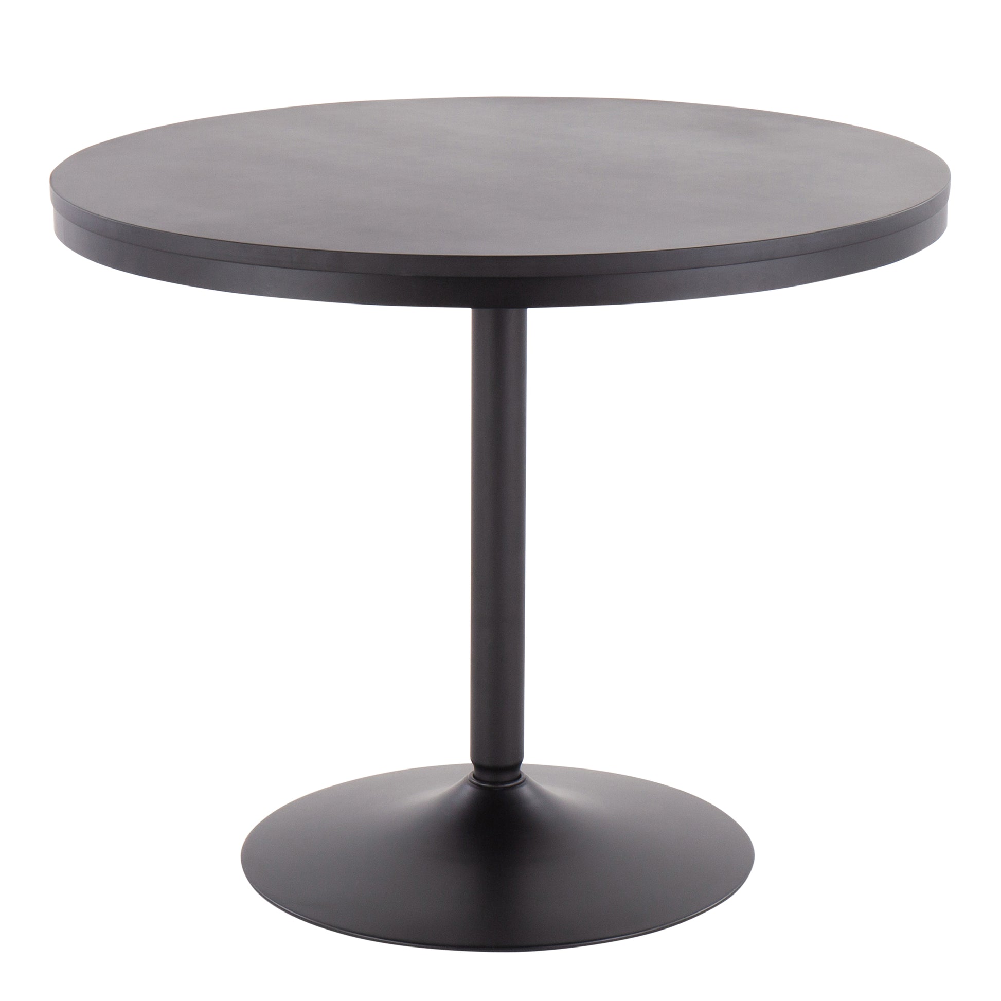 Dining Table in Black Steel and Black Wood