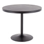 Dining Table in Black Steel and Black Wood