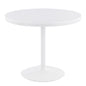 Dining Table in White Steel and White Wood
