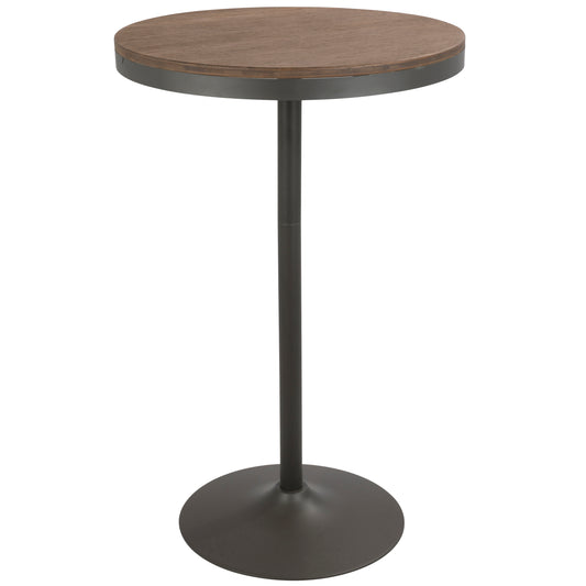 Adjustable Bar / Dinette Table in Grey and Brown