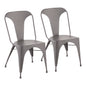 Dining Chair in Matte Grey  - Set of 2