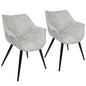 Accent Chair in Light Grey  - Set of 2