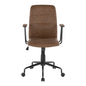 Office Chair in Espresso Faux Leather