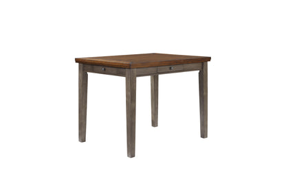 Counter Height Two Tone 4 Drawer Dining Table