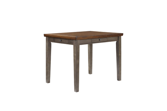 Counter Height Two Tone 4 Drawer Dining Table