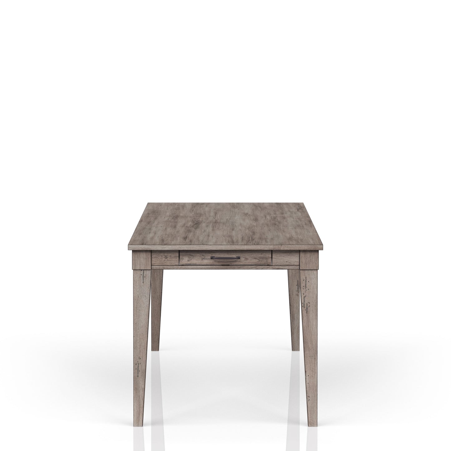 Rustic Gray Dining Table - Two Storage Drawers, Seats 8