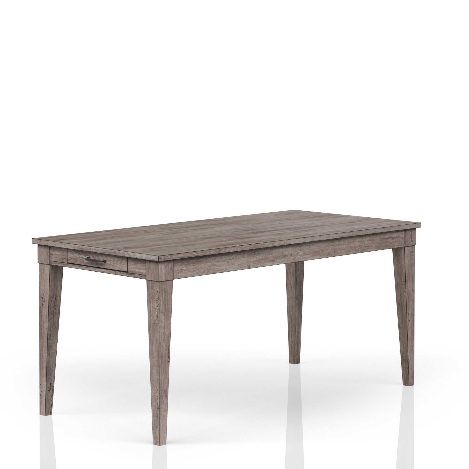 Rustic Gray Dining Table - Two Storage Drawers, Seats 8