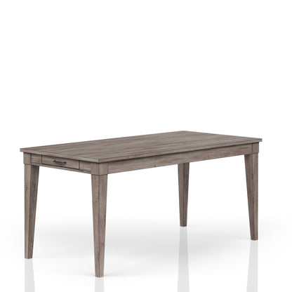 Rustic Gray Dining Table - Two Storage Drawers, Seats 8