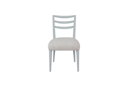 Ladderback Side Dining Chair is Ocean Colored Finish Set of 2