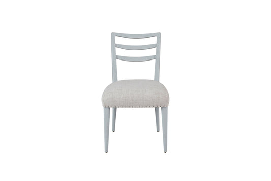 Ladderback Side Dining Chair is Ocean Colored Finish Set of 2