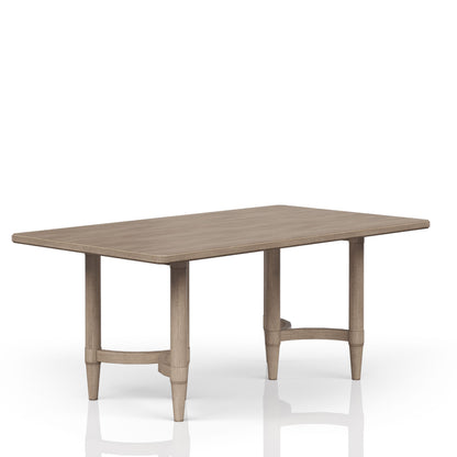Sand Solid Wood Dining Table for Kitchen Storage and Dining Room