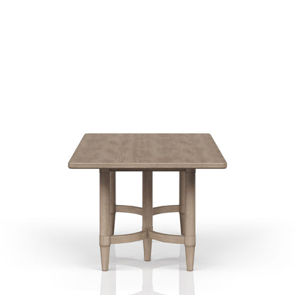 Sand Solid Wood Dining Table for Kitchen Storage and Dining Room
