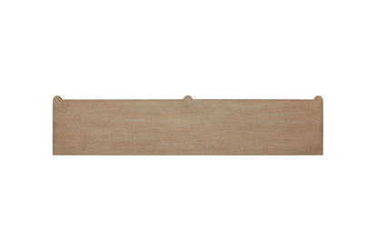 Sand Wood Media Console with Storage for TVs 50-59 Inches for Living Room