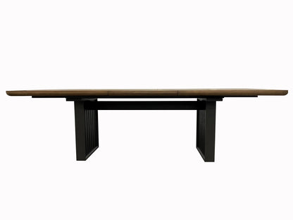 Double Pedestal Table In Latte Finish