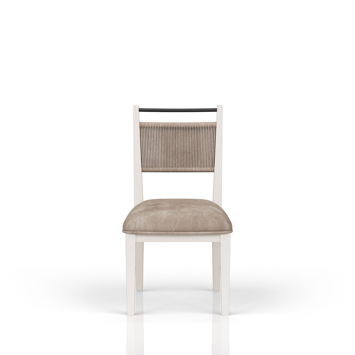 Rope Back Chair - Vanilla / Carmel (Set of 2)