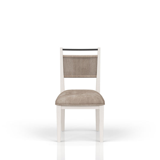 Rope Back Chair - Vanilla / Carmel (Set of 2)