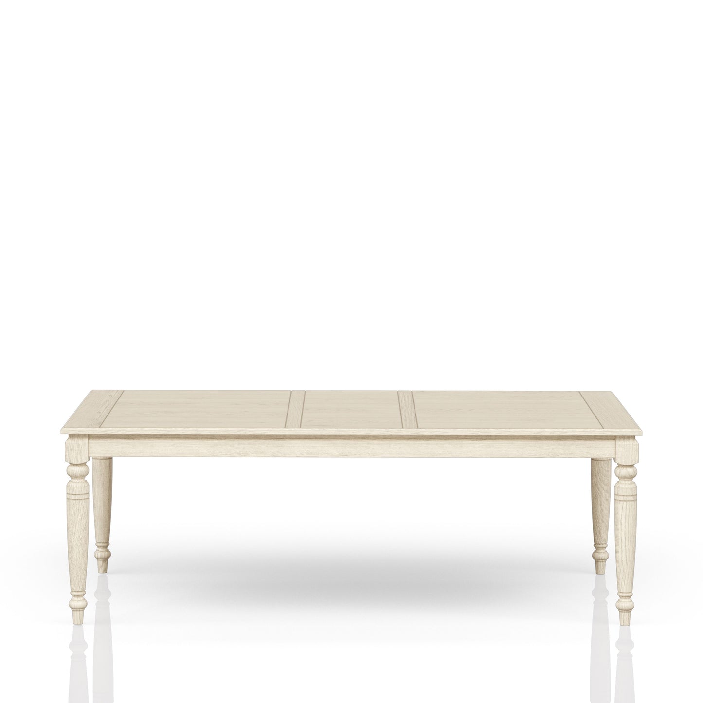 Table with Leaf - Whitewash