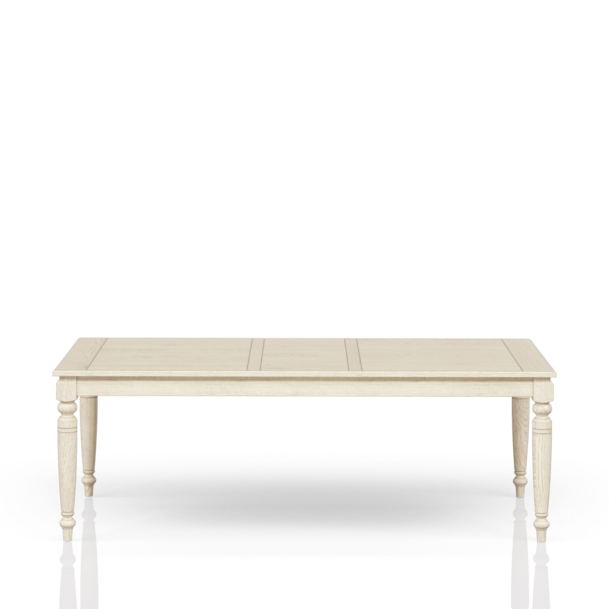 Table with Leaf - Whitewash