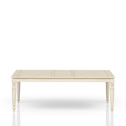 Table with Leaf - Whitewash